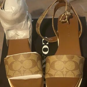 Coach Talulah Signature Sandal Size 7 1/2
